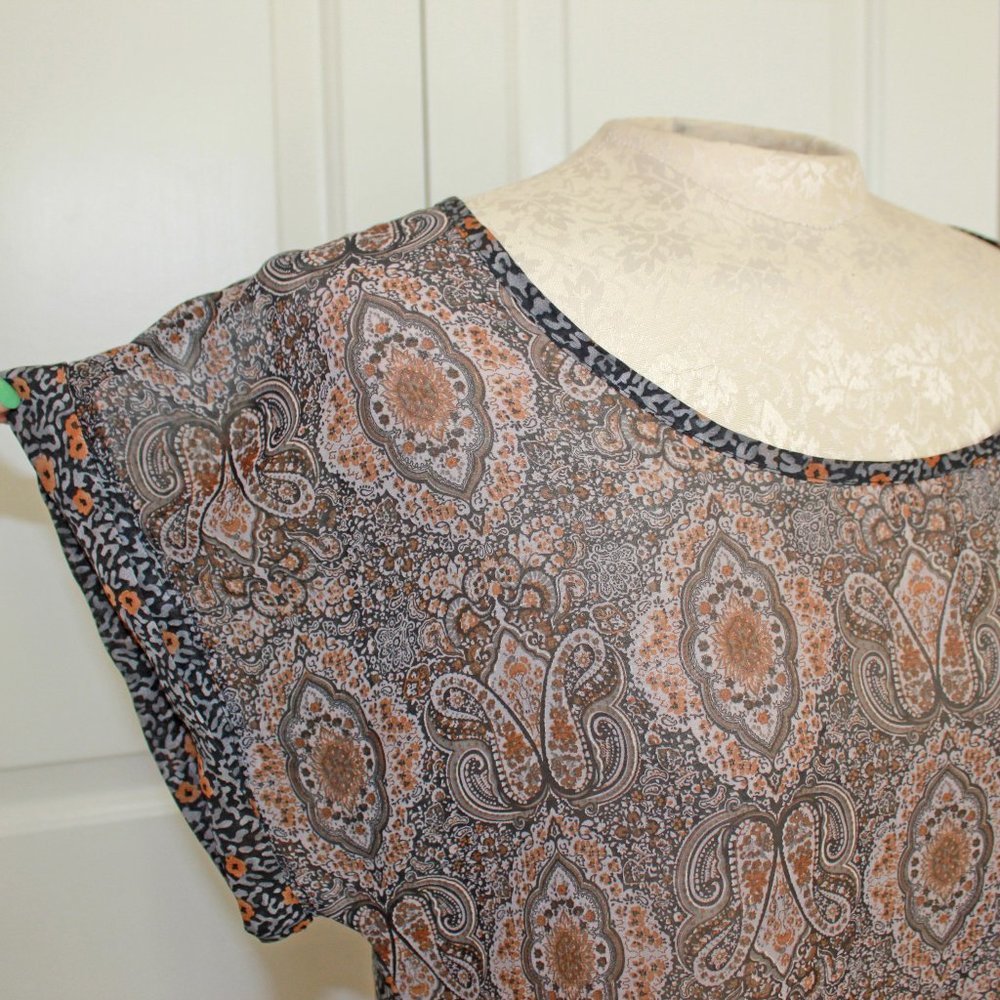 Target Sheer Top with Exposed Zipper